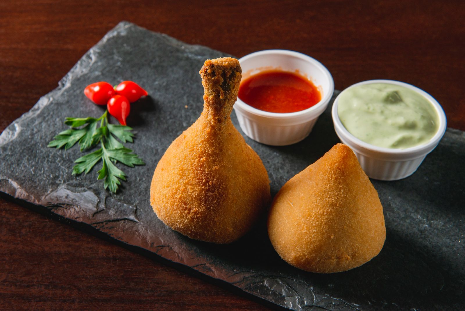 Coxa creme e Coxinha do Bartolo